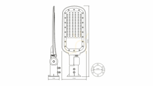 LED pouliční lampa Stellar2 100W 11000lm NW IP66 small 1
