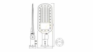 Stellar2 150W 16500lm NW IP66 LED pouliční lampa small 1