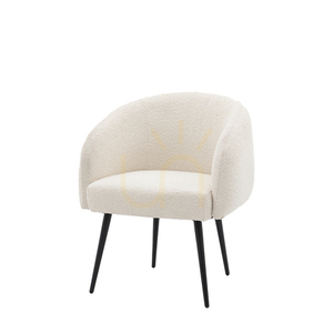 Křeslo Gallery Direct Bugatti bouclé off white 69 × 64 × 81 cm small 5