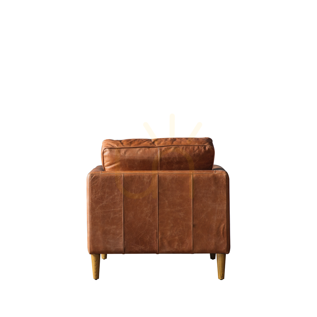 Zobrazit Křeslo Gallery Direct Osborne vintage hnědá kůže Křeslo Gallery Direct Osborne vintage hnědá kůže
