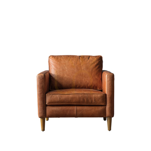 Křeslo Gallery Direct Osborne vintage hnědá kůže 0 Křeslo Gallery Direct Osborne vintage hnědá kůže small 0