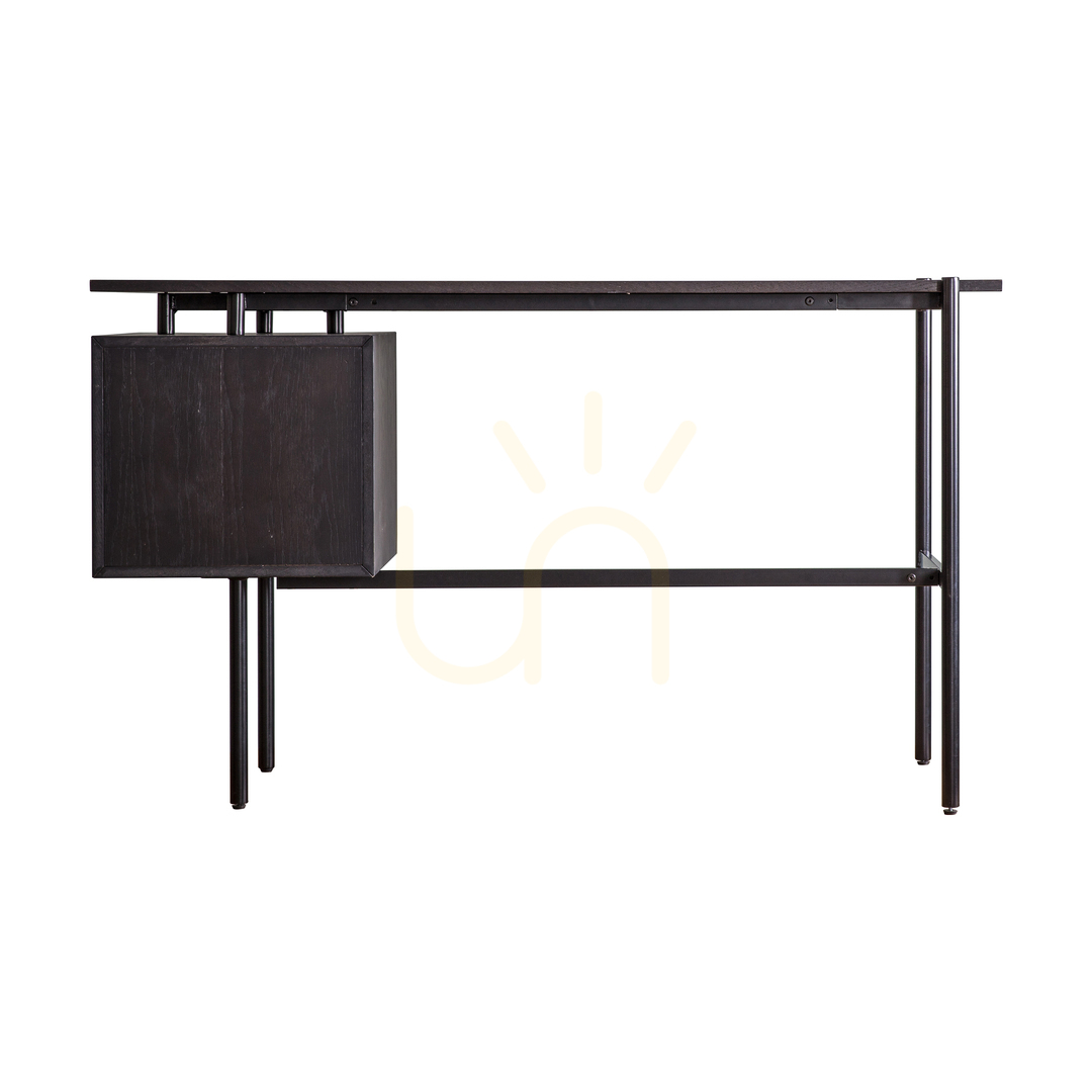 Zobrazit Psací stůl Gallery Direct Carbury se 2 zásuvkami 130 x 50 cm černý/přírodní Psací stůl Gallery Direct Carbury se 2 zásuvkami 130 x 50 cm černý/přírodní