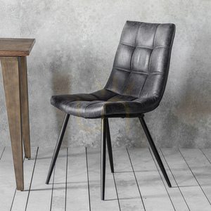 Jídelní židle Gallery Direct Darwin šedá umělá kůže 2 ks small 1