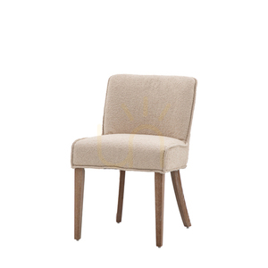 Jídelní židle Gallery Direct Tarnby taupe, sada 2 ks, dubové nohy Vintage Oak, výška sedu 51 cm small 3