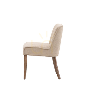 Jídelní židle Gallery Direct Tarnby taupe, sada 2 ks, dubové nohy Vintage Oak, výška sedu 51 cm small 4