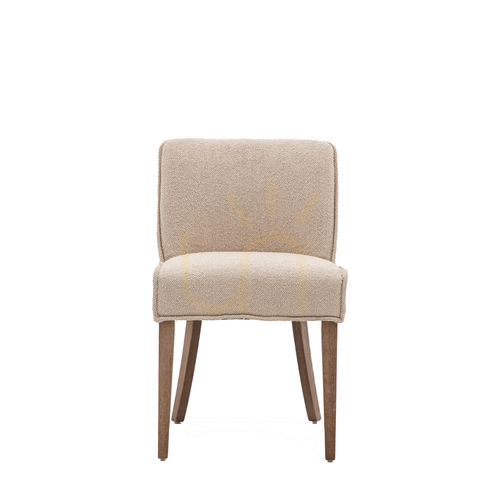 Kontrola Jídelní židle Gallery Direct Tarnby taupe, sada 2 ks, dubové nohy Vintage Oak, výška sedu 51 cm