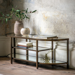 TV stolek Gallery Direct Hudson 120 cm vintage bronz/sklo/MDF 5059413895074 1 TV stolek Gallery Direct Hudson 120 cm vintage bronz/sklo/MDF 5059413895074 small 1