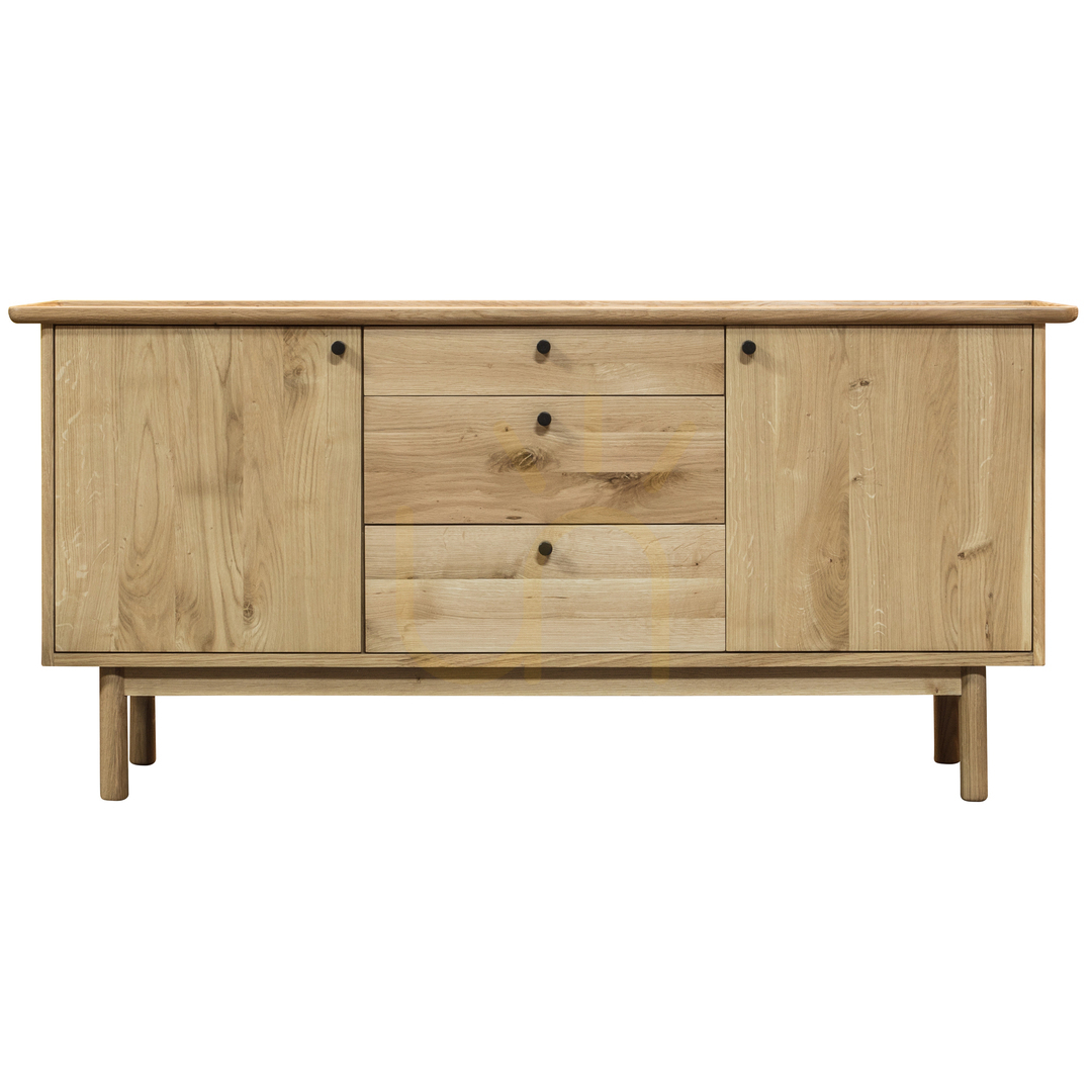 Kontrola Příborník Gallery Direct Kingham dubový 2 dveře 3 zásuvky 150 × 45 × 71 cm Příborník Gallery Direct Kingham dubový 2 dveře 3 zásuvky 150 × 45 × 71 cm