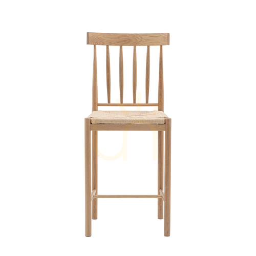 Kontrola Barová stolička Gallery Direct Eton 65 cm přírodní buk, provazový sedák, 2 ks