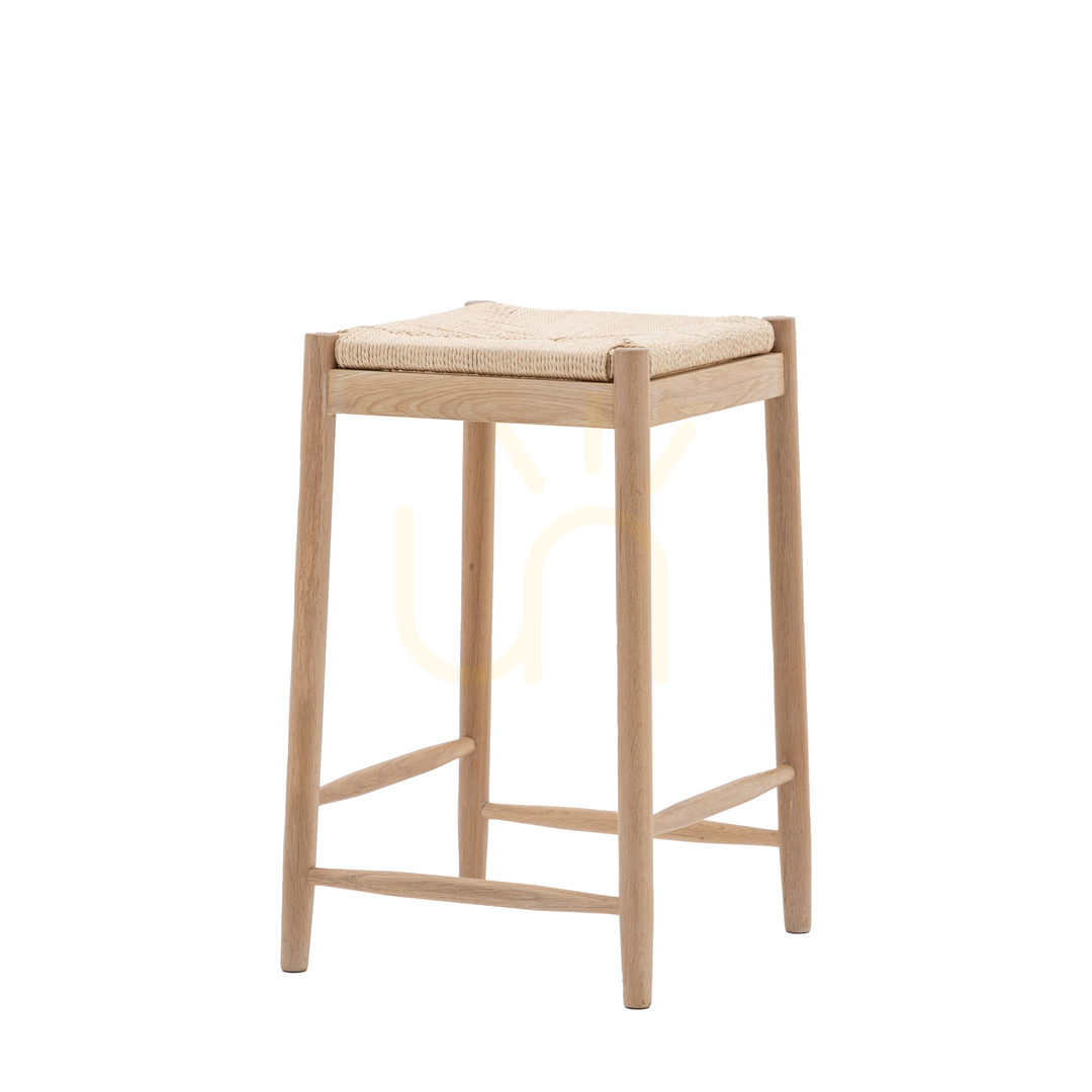 Zobrazit Stolička Gallery Direct Eton, buk a provaz, přírodní, výška sedu 65 cm Stolička Gallery Direct Eton, buk a provaz, přírodní, výška sedu 65 cm