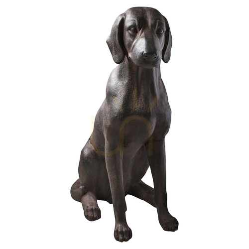 Kontrola Soška psa Gallery Direct Digby starobronzová pryskyřice 73,5 cm