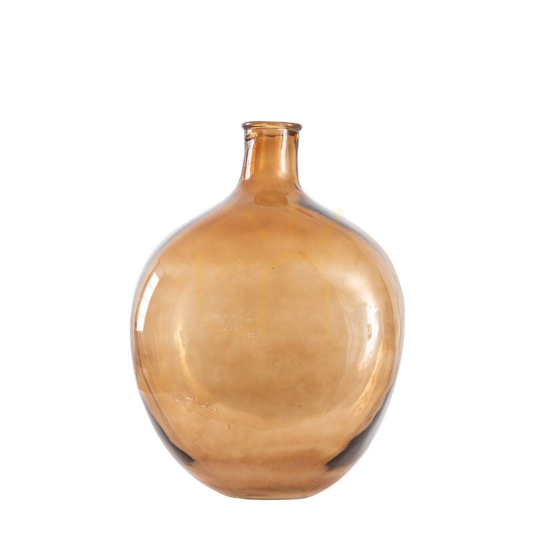 Kontrola Váza na láhev Gallery Direct Burwell hnědé sklo 39 cm Váza na láhev Gallery Direct Burwell hnědé sklo 39 cm