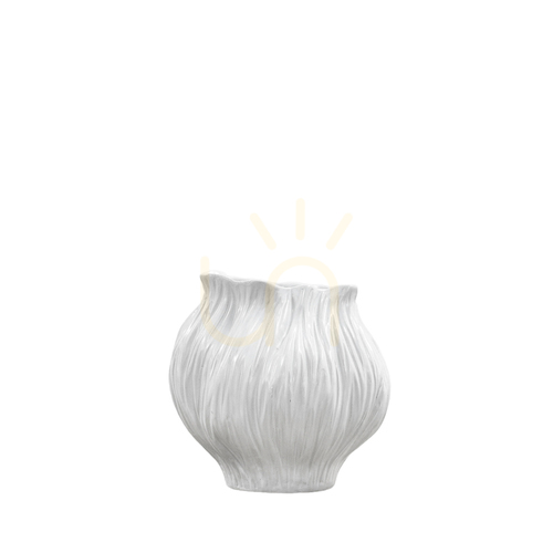 Kontrola Váza Gallery Direct Flora střední bílá keramická 21 cm