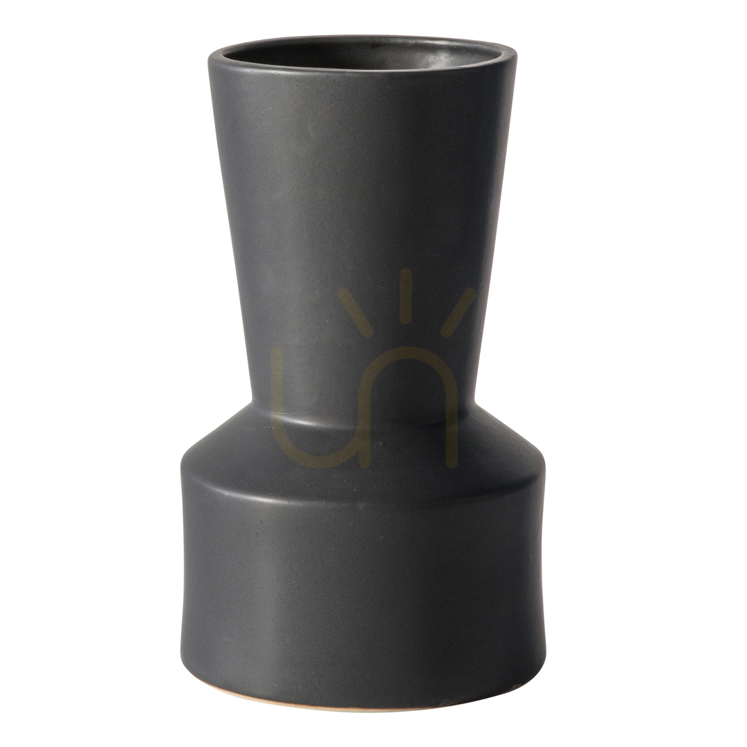Kontrola Váza Gallery Direct Kiso tmavě šedá kamenina 24,5 cm Váza Gallery Direct Kiso tmavě šedá kamenina 24,5 cm