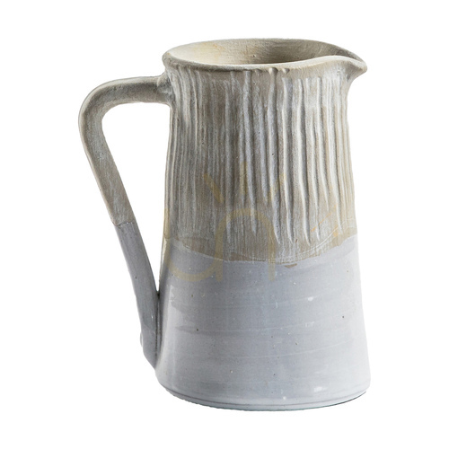 Kontrola Džbán Gallery Direct Moresk bílý kameninový 16 × 12 × 18,5 cm