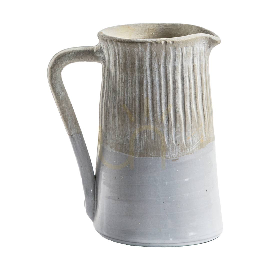 Kontrola Džbán Gallery Direct Moresk bílý kameninový 16 × 12 × 18,5 cm Džbán Gallery Direct Moresk bílý kameninový 16 × 12 × 18,5 cm