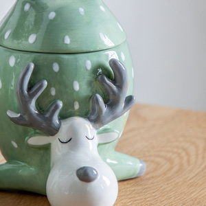 Sobí květináč s pokličkou Gallery Direct zelený dolomit 17,5 cm small 2