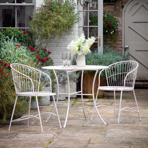 Bistro set pro 2 osoby Gallery Direct Siracusa vanilka železo 5059413794957 small 1
