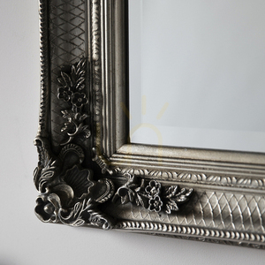 Obdélníkové barokní zrcadlo Gallery Direct Abbey Silver 109,5 x 79 cm small 3