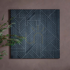 Nástěnný obraz Gallery Direct Kakuda černý MDF 100 x 100 cm 1 Nástěnný obraz Gallery Direct Kakuda černý MDF 100 x 100 cm small 1