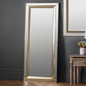 Zrcadlo Gallery Direct Phantom Leaner 69 x 158 cm zlaté celopostavové small 1