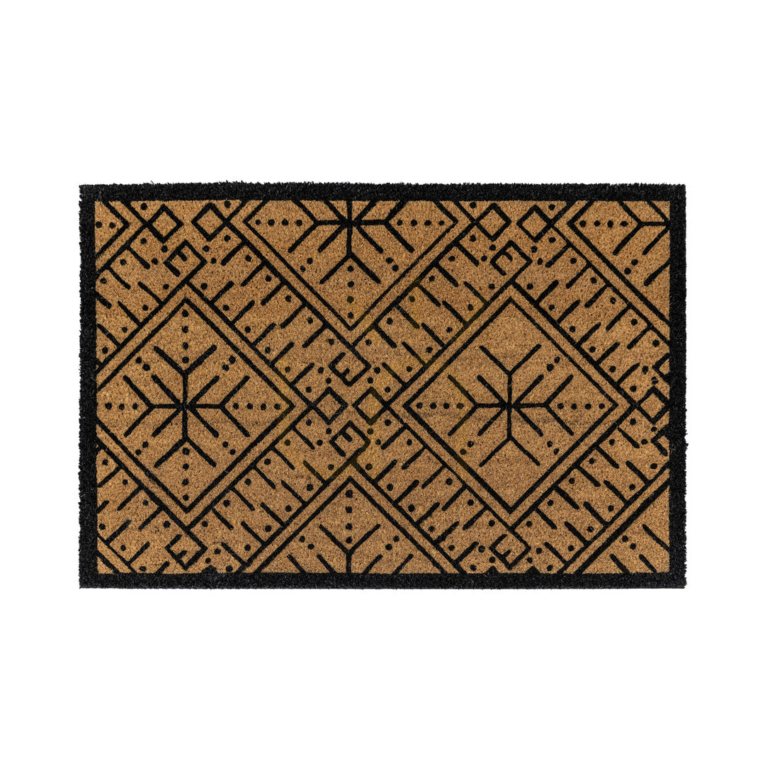 Kontrola Rohožka Gallery Direct Ikat z kokosového vlákna černá/přírodní 60 × 90 cm Rohožka Gallery Direct Ikat z kokosového vlákna černá/přírodní 60 × 90 cm