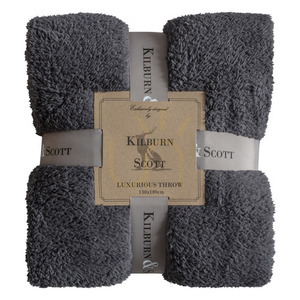 Přehoz Gallery Direct Teddy Fleece antracitový 130 × 180 cm 0 Přehoz Gallery Direct Teddy Fleece antracitový 130 × 180 cm small 0