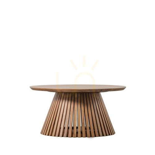 Kontrola Konferenční stolek Gallery Direct Brookland 80 cm akácie přírodní lamelový