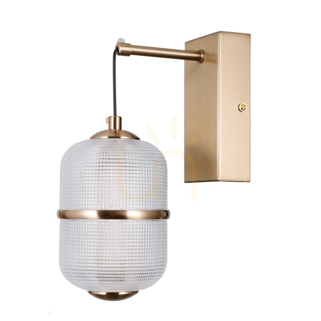 Kontrola Nástěnné LED světlo Italux Alani zlaté 6W WL-34375-1-HBR Nástěnné LED světlo Italux Alani zlaté 6W WL-34375-1-HBR