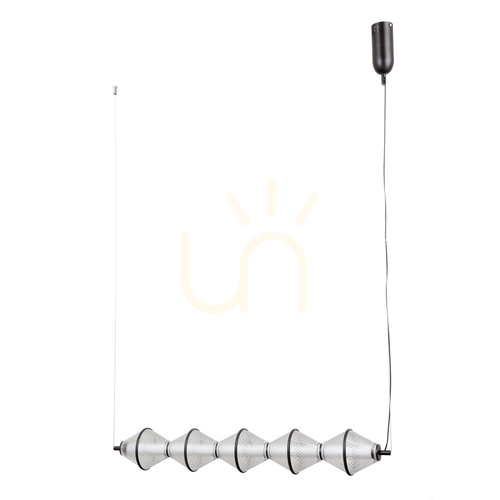 Kontrola Závěsné svítidlo Italux Fuente LED 5x 3000K černé PND-34395-5-BK