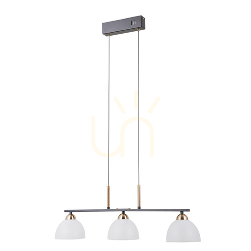 Kontrola Závěsné svítidlo Italux Montiela LED černé 3x15W PND-34374-3-BK