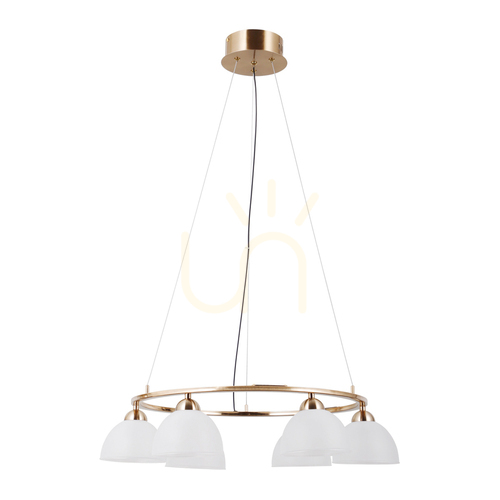 Kontrola Závěsné LED svítidlo Italux Montiela 6x30W zlaté sklo PND-34374-6-HBR