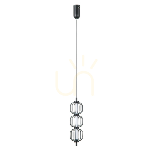 Kontrola Závěsné LED světlo Italux Pedro 3x12W černé matné PND-34405-3V-BK