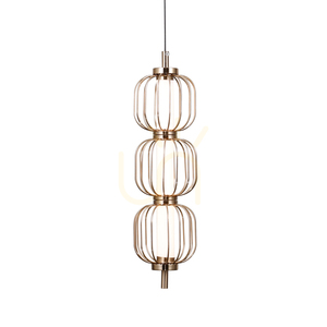 Závěsné LED svítidlo Italux Pedro 3-bodové zlaté PND-34405-3V-HBR small 1