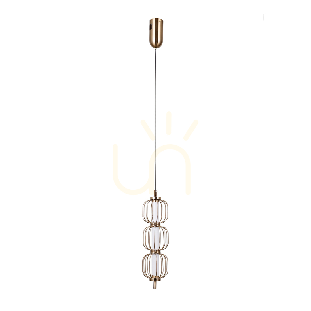 Kontrola Závěsné LED svítidlo Italux Pedro 3x12W zlaté PND-34405-3V-HBR Závěsné LED svítidlo Italux Pedro 3x12W zlaté PND-34405-3V-HBR