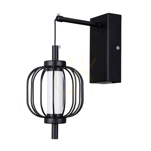 Kontrola Nástěnné LED světlo Italux Pedro černé matné 4W IP20 WL-34405-1-BK