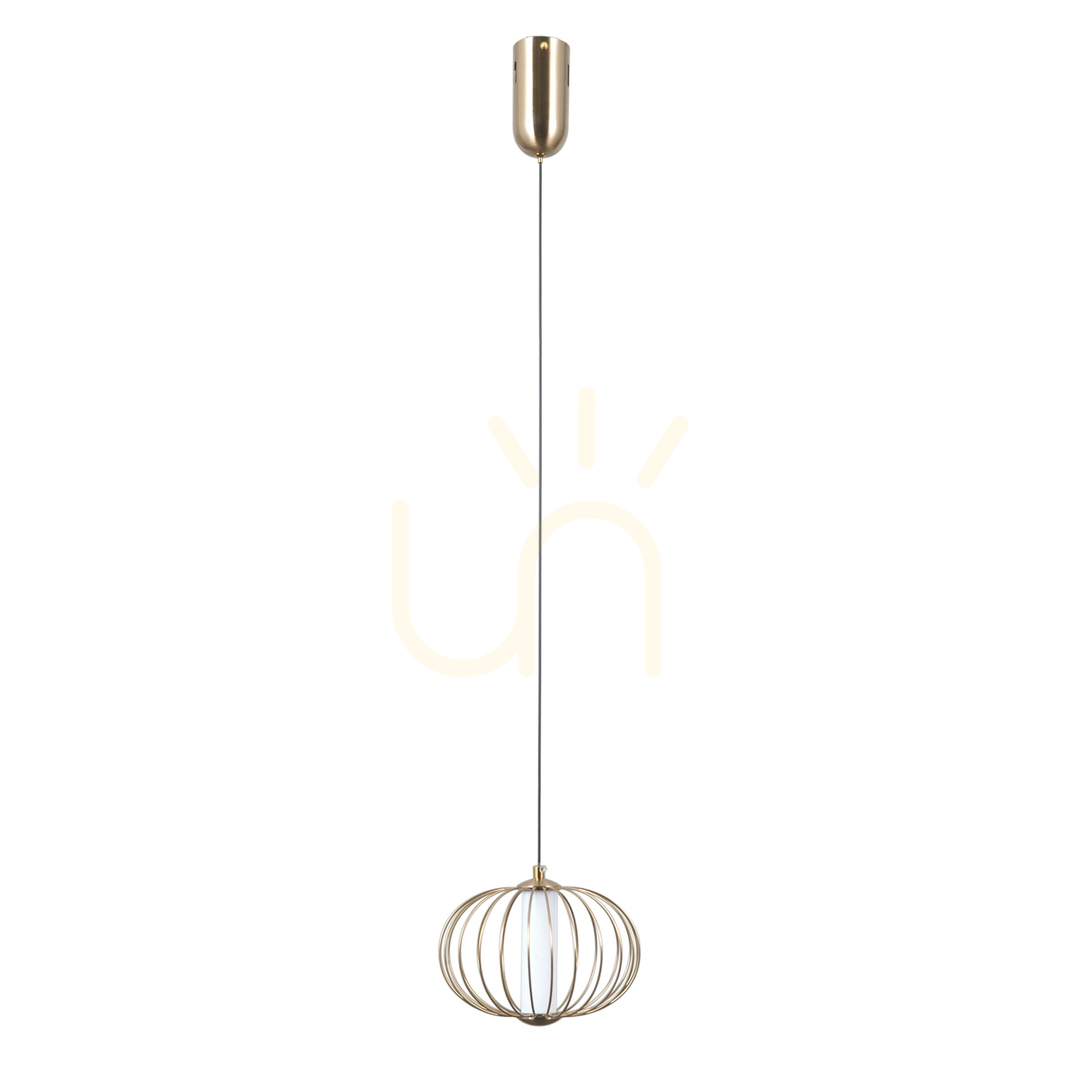 Kontrola Závěsné svítidlo Italux Rabel LED zlaté 20 cm 5W PND-344221-1-HBR Závěsné svítidlo Italux Rabel LED zlaté 20 cm 5W PND-344221-1-HBR
