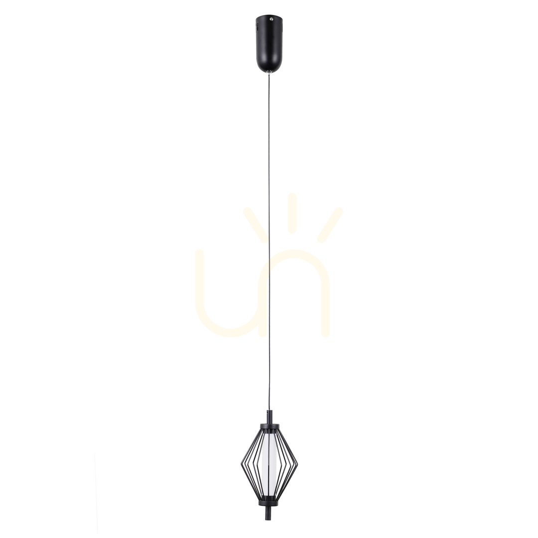 Kontrola Závěsné LED svítidlo Italux Sevil černé matné PND-34403-1-BK Závěsné LED svítidlo Italux Sevil černé matné PND-34403-1-BK