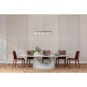 Závěsná lampa Italux Simona černá s křišťálovými stínidly, 5×E14, PND-40814-5-BK-HBR small 1
