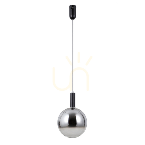 Kontrola Závěsné LED svítidlo Italux Strela černé sklo PND-34378-1L-BK