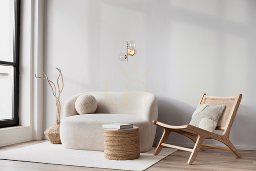 Kontrola Zlaté nástěnné svítidlo Italux Toledo WL-40717-2-HBR 2×G9 max. 5 W 24 cm