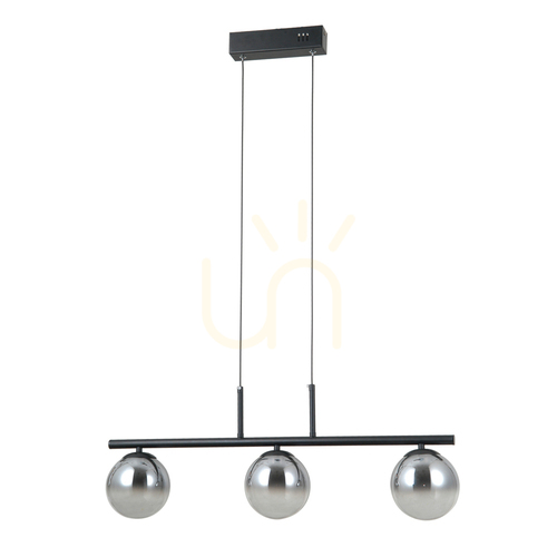 Kontrola Závěsné svítidlo Italux Velada LED černé 3x15W PND-34381-3-BK