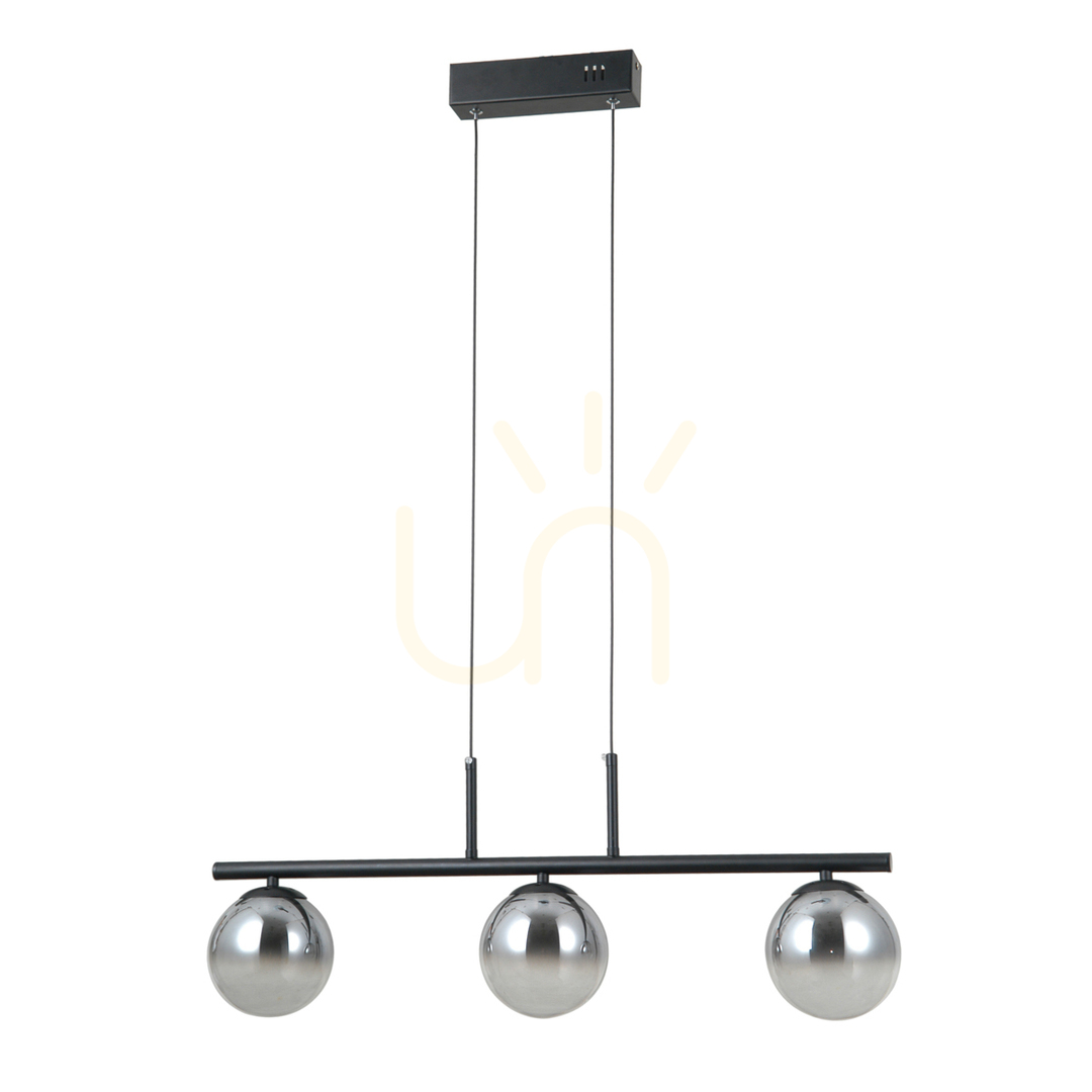 Kontrola Závěsné svítidlo Italux Velada LED černé 3x15W PND-34381-3-BK Závěsné svítidlo Italux Velada LED černé 3x15W PND-34381-3-BK