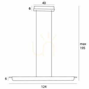 Přívěsek světla Max Light JO-JO P0596 černo-zlatý kov 124 cm small 4