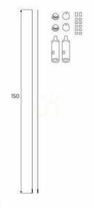 Magnetická sada závěsných kabelů Max Light MAX bílá 150 cm ocel MA0024 small 1