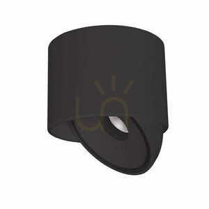 Plafon LED Max Light Vector C0266 černý 10W 3000K 11,5 cm small 0