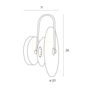 Nástěnné svítidlo Max Light Retro RE černé 16 cm LED 3W small 2