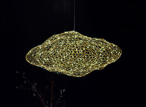 Závěsné svítidlo Max Light Stardust P0432D zlaté 7x LED 95 cm small 0