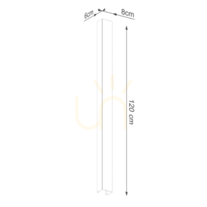 Nástěnné svítidlo Thoro FREYA 120 olivově zelené, ocel, GU10 max 10 W, 120 cm, TH.341 small 6
