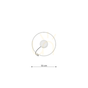 Lustr RIO 55 béžový LED 4000K, Ø 55 cm, 24 W, CRI 98 — THORO small 9